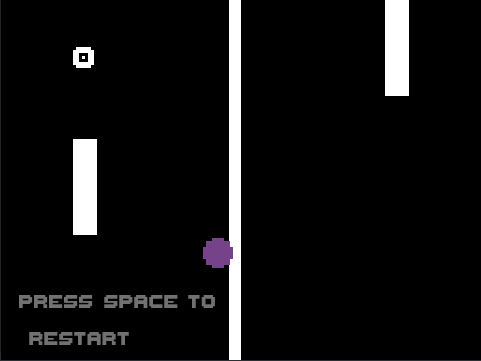 Screenshot of the game Pong.